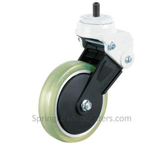 5" Spring Loaded - Shock Absorbing Casters | 5" Rigid Caster Stem Mount 7M-GDS125ARS