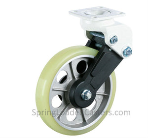 8" Spring Loaded Shock Aborbing Rigid Caster Plate Mount | 7M-GDS200ARF